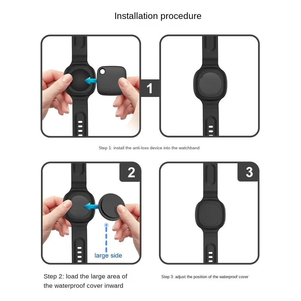 Wristband Children Watch Band Soft Silicone GPS Tracker Protector Lightweight Child GPS Bracelet for Samsung Galaxy SmartTag