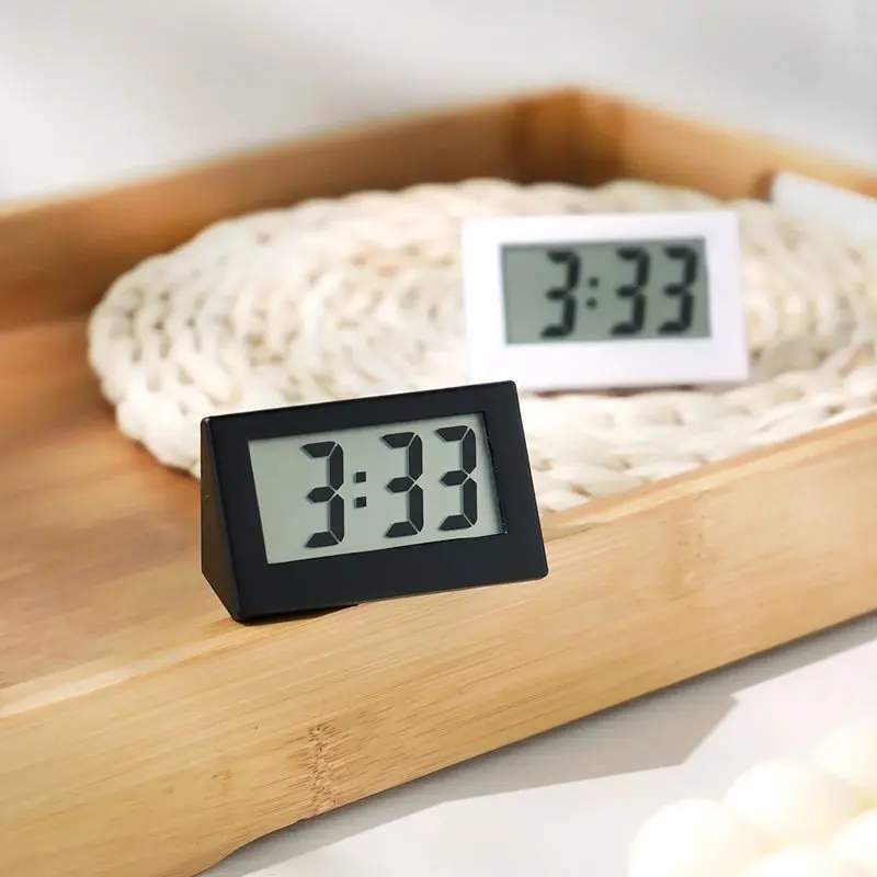 MiniLCDDigitalClockPortableTableElectronicClockForLivingRoom