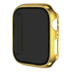 Premium Tempered Glass Screen Protector with Protective Cover for 49MM Series Ultra2 3 (Plating - gold)