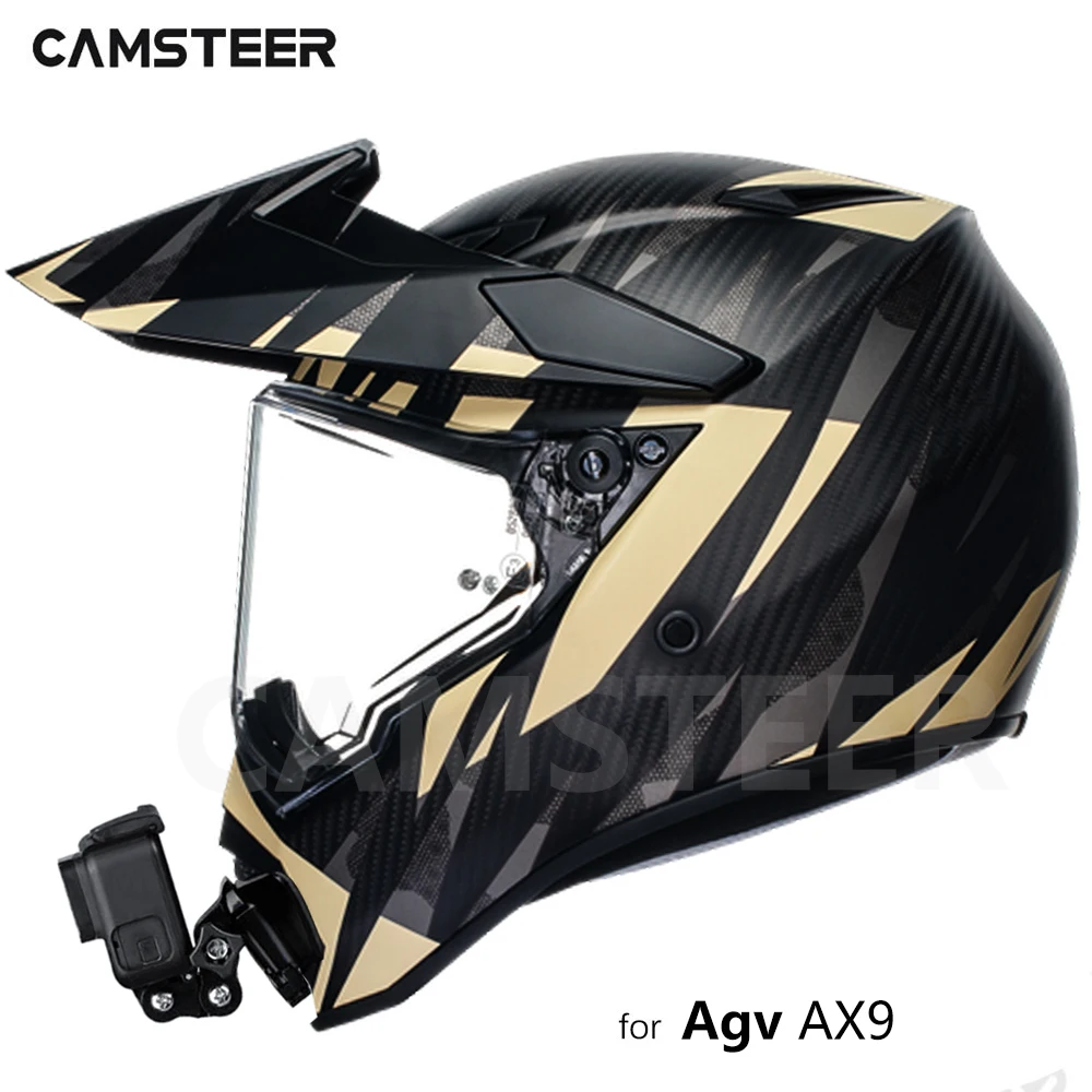 Agv Ax9 Helmet Custom Alluminio Chin Mount Per Gopro Hero 12 11 10 9 8 Insta360 X3 One X2 One Rs Dji Accessorio Per Fotocamera