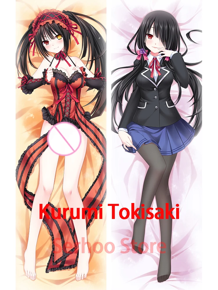 

Dakimakura anime дакимакура Двусторонняя наволочка Dakimakura Kurumi Tokisaki из аниме в натуральную величину, наволочка для кровати, сексуальная наволочка