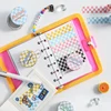 1pcs Checkerboard Masking Tape 15mm Multi Color Check Paper Washi Tape School Decoration Stickers for Diary Album A6996 5