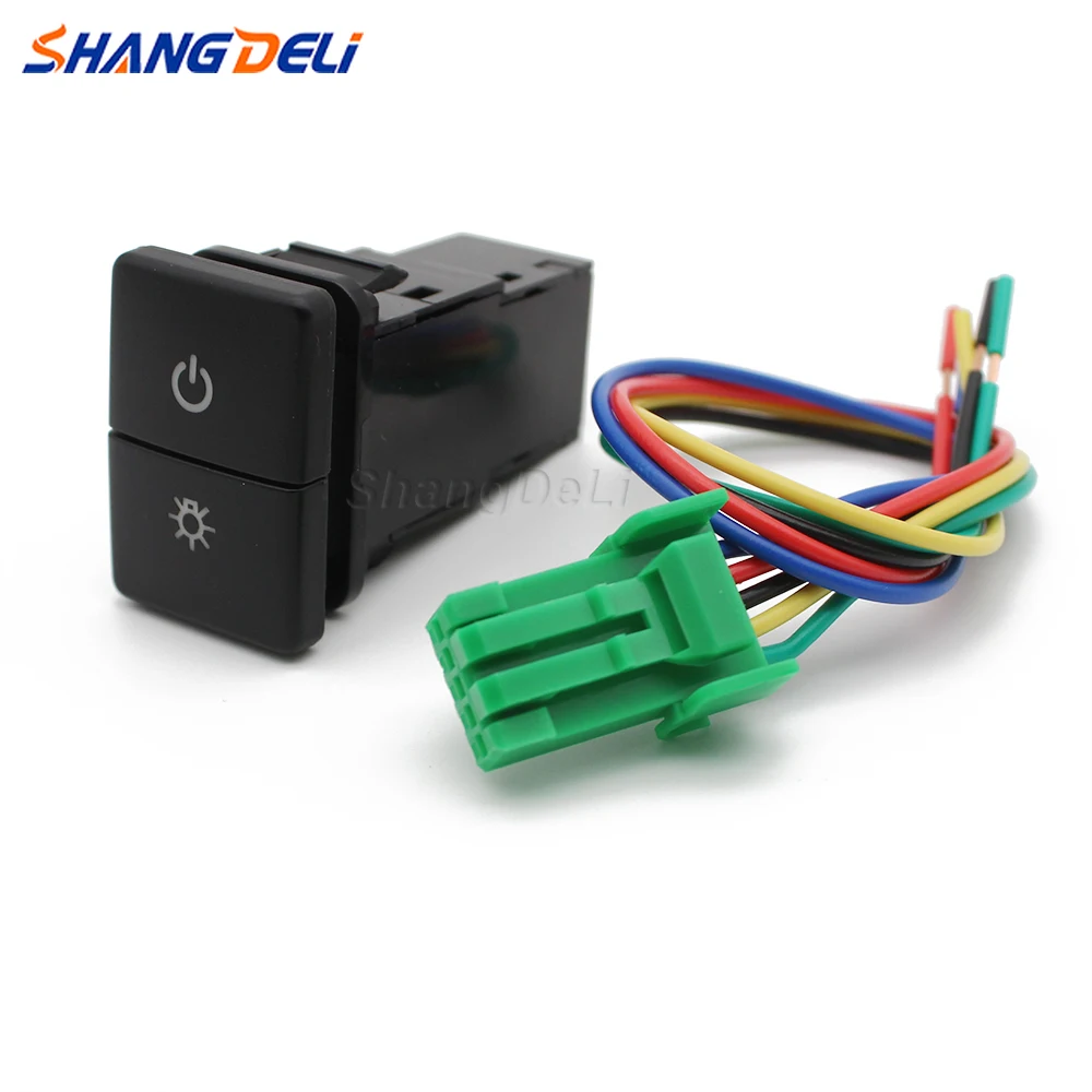 1Pc Car Accessories for Toyota new LED Light Dual key switch power On