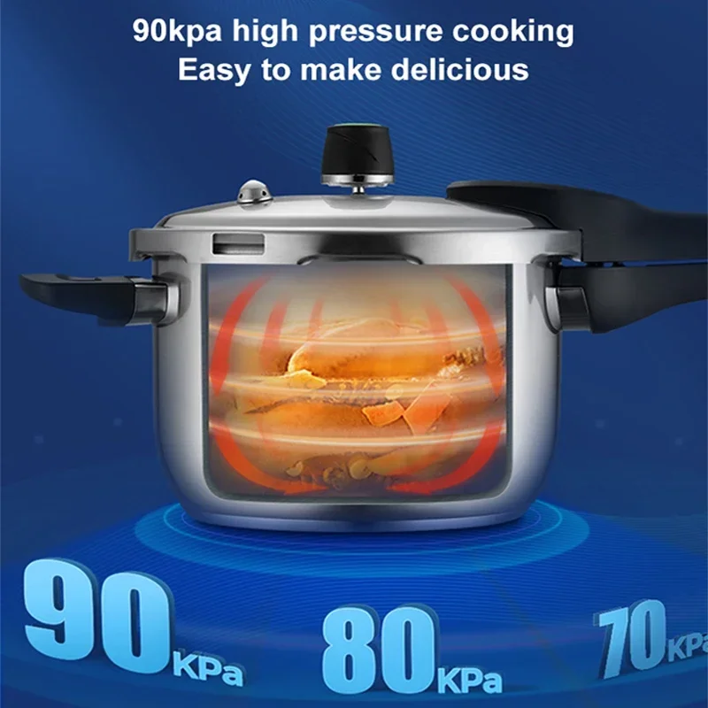 Pressure Cooker Induction cooker general household gas explosion-proof 304 Stainless Steel 1-3-4-5-6 Person Pressure Cooker 3