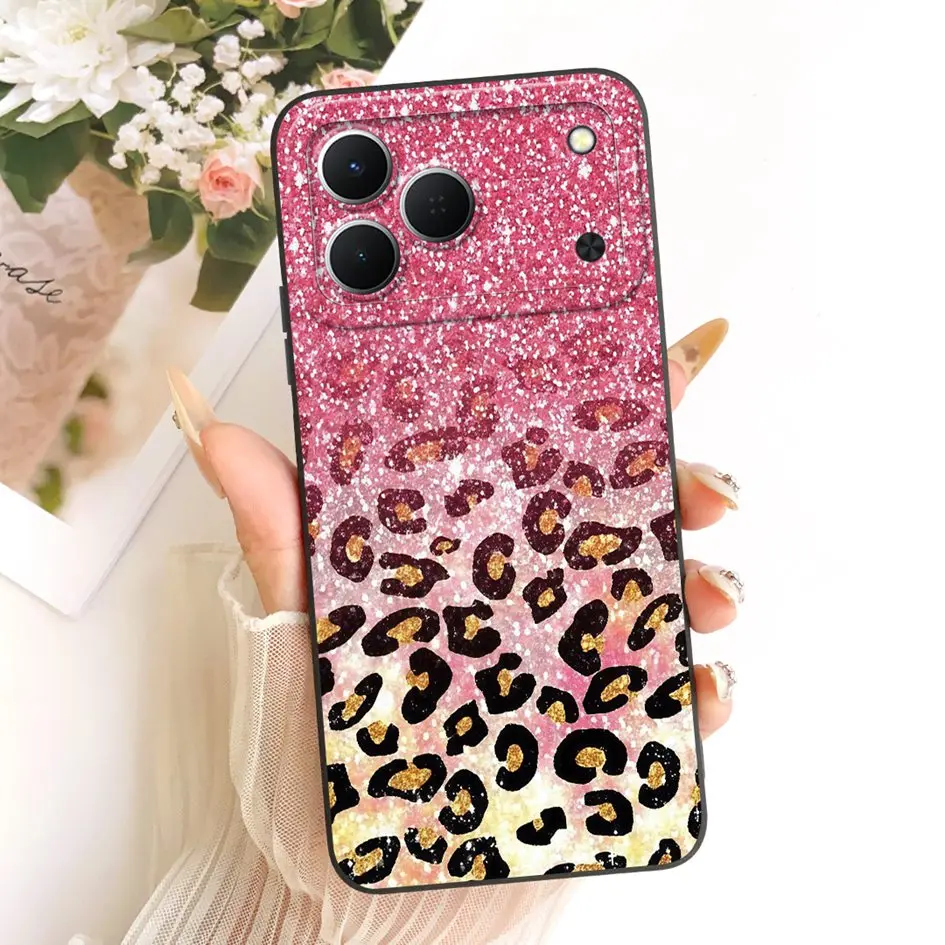 Cute Cartoon Cat Painted Soft Silicone Phone Case Cover