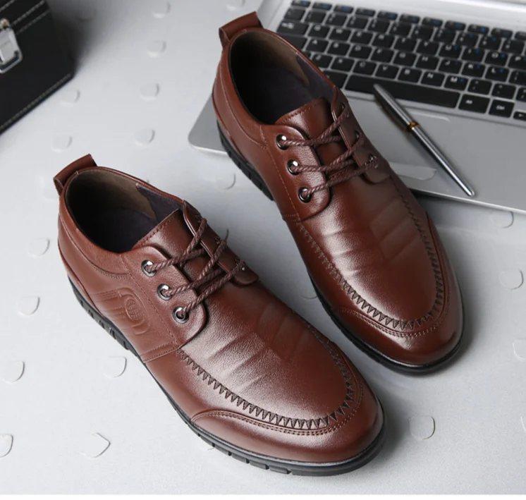 Chaussures de mariage décontractées en daim Derby à bout carré pour hommes_voghion.com