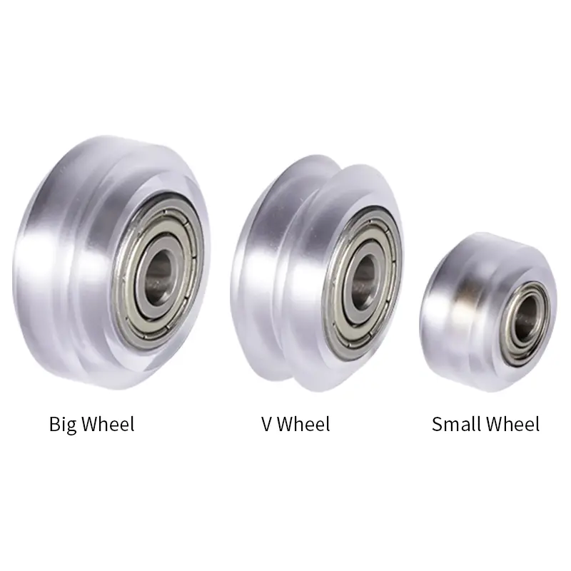 12 PCS POM Pulley V-slot Linear Rail Ball Bearing 3D Printer Parts CNC Clear Polycarbonate V Wheel Plastic Wheel image 3
