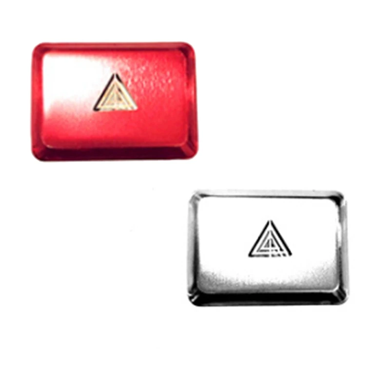 Car Warning Emergency Light Switch Button Cover Sticker Trim For Honda Civic 11Th Gen Aluminum Alloy