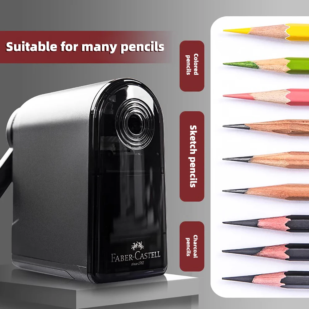 Faber Castell Artists 롱 포인트 연필 깎이 아트 숯 연필/드로잉/스케치 연필 조정 가능한 포인트 수동