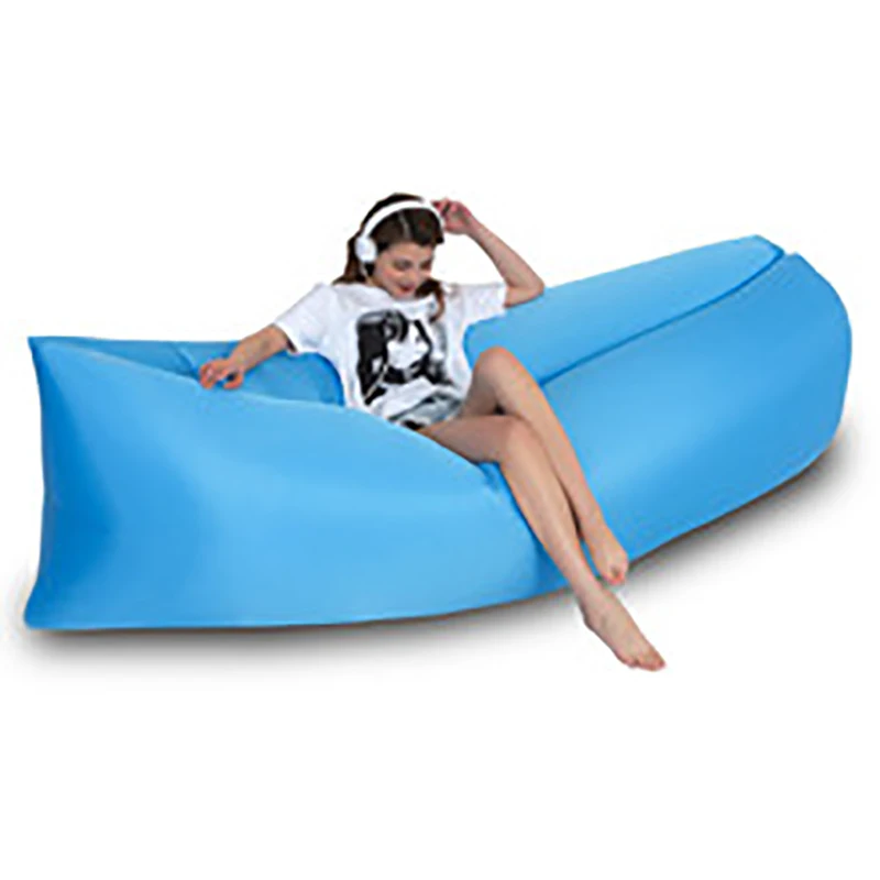 Lazy inflatable sofa Casual creative outdoor beach Lazy sleeping bag inflatable bed Portable air folding