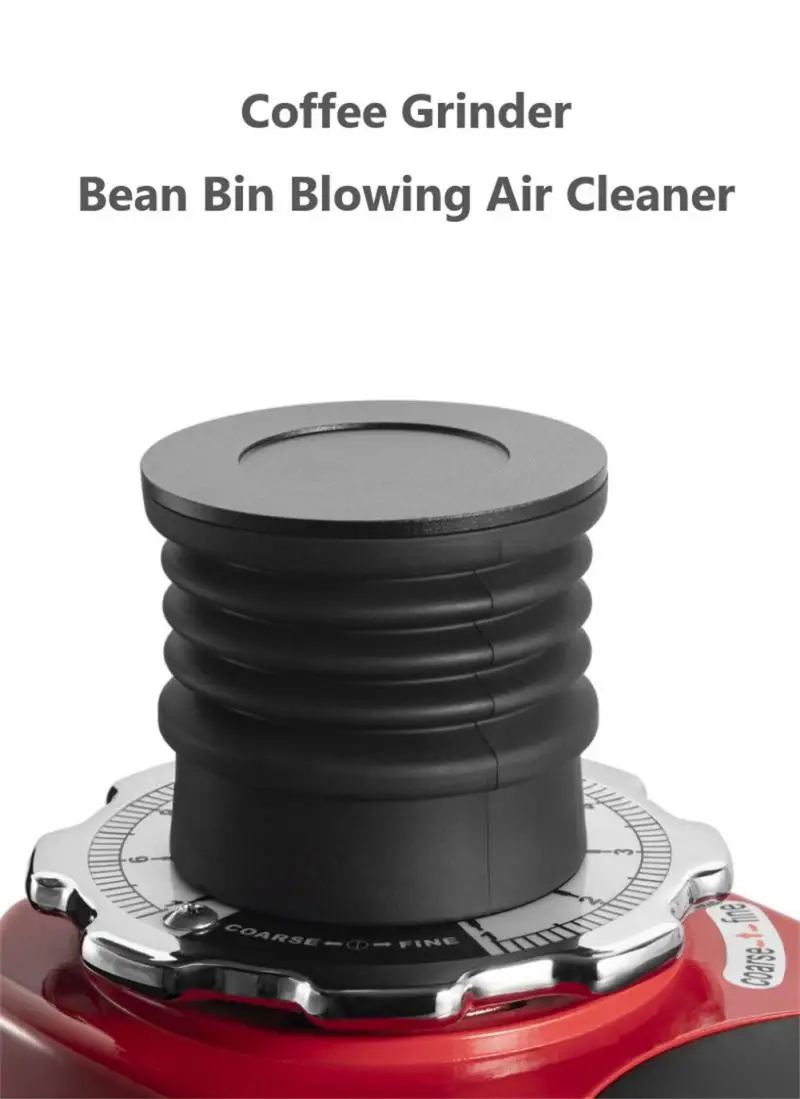 Grinder Press And Blow To Clean Up The Remaining Powder Of The Grinding Disc Small Bean Bin Coffee Grinder Powder Kitchen Tools
