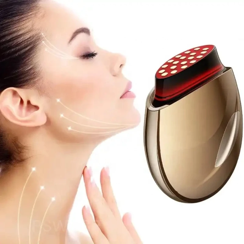 Collagen Regeneration Facial Massager EMS Beauty Instrument Red Light Lifting Tighten Collagen Cannon Skin Rejuvenation Machine