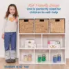 Streamline 8-Compartment Storage Cabinet, 36in, Classroom Furniture, White Wash 1