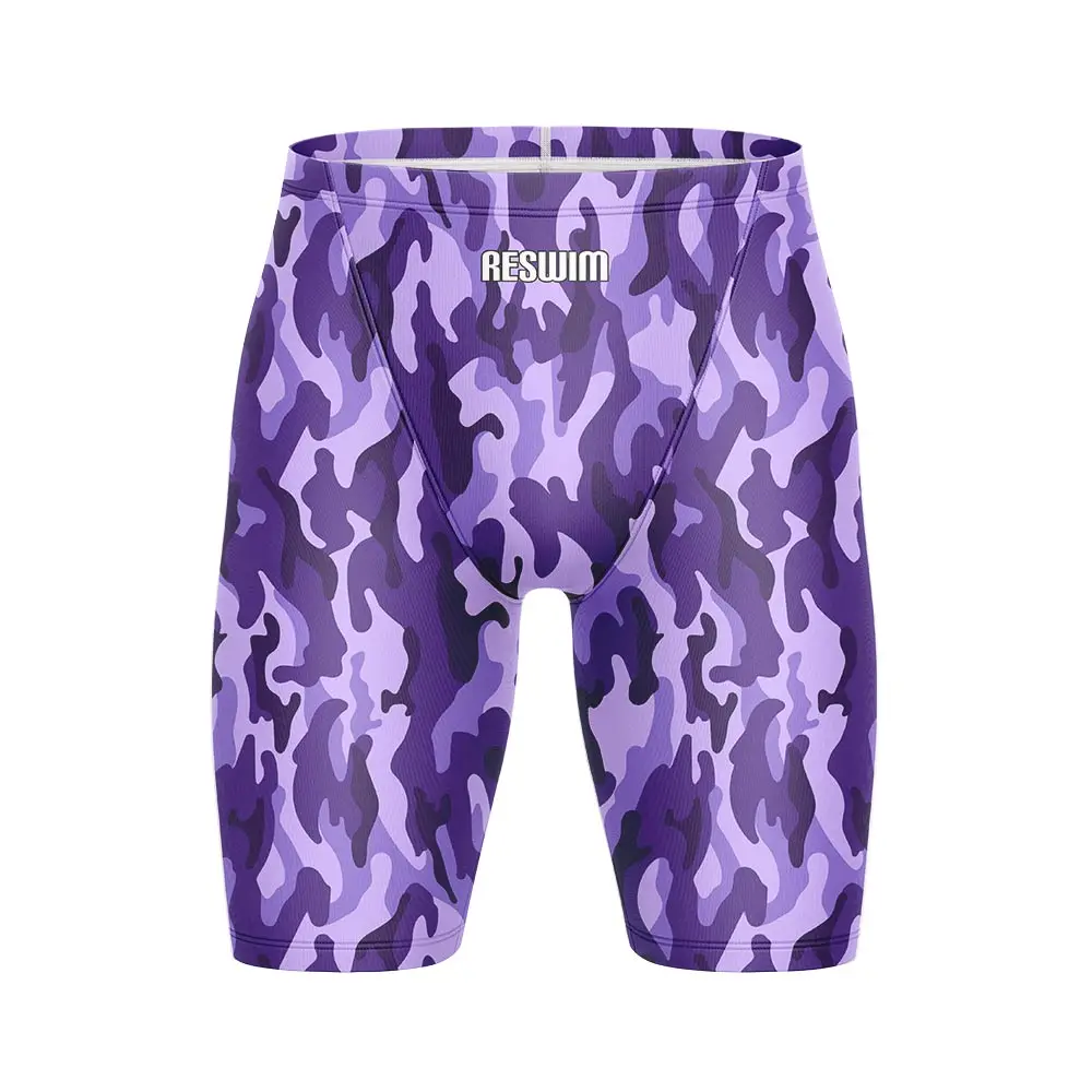 Men's Swim Jammer Swimsuit Swimming Trunks Beach Tights Shorts Athletic Training Swimwear Racing Sports Rash Guards Pants