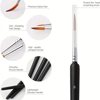 10/11pcs Miniature Paint Brushes, Detail Tip Paint Brushes Set With Ergonomic Handle - Suitable For Acrylic Painting, Oil, Wat 2
