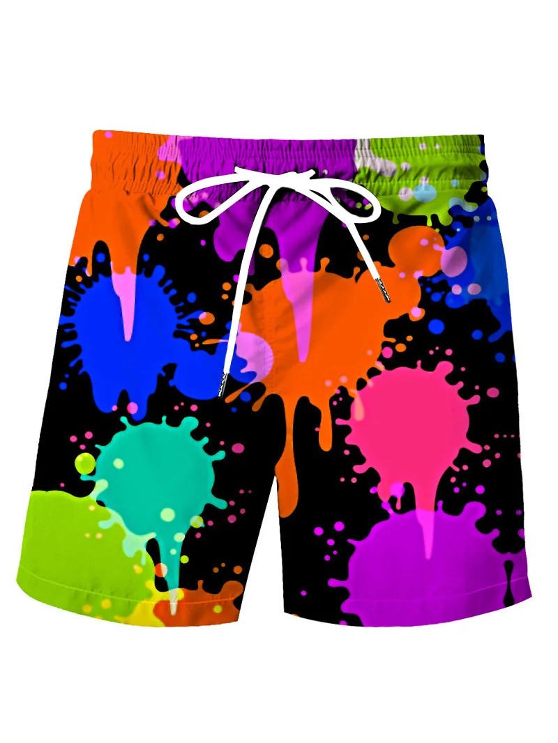 

Men's Board Shorts Swim Shorts Swim Trunks 3D Print Graphic Ink Painting Breathable Soft Short Casual Daily Holiday