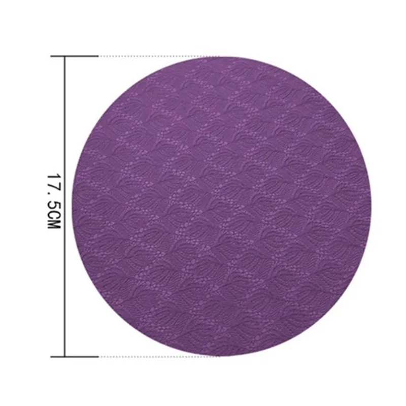 2PCS/Set Portable Small Round Knee Pad Yoga Mats Flat Support Pad Elbow Knee Wrist Protection Non-slip Yoga sport fitness mat