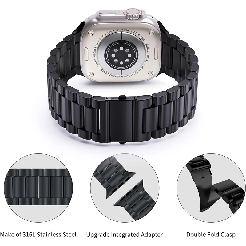 Premium Steel Bracelet Watch Strap - Elegant and Durable Design
