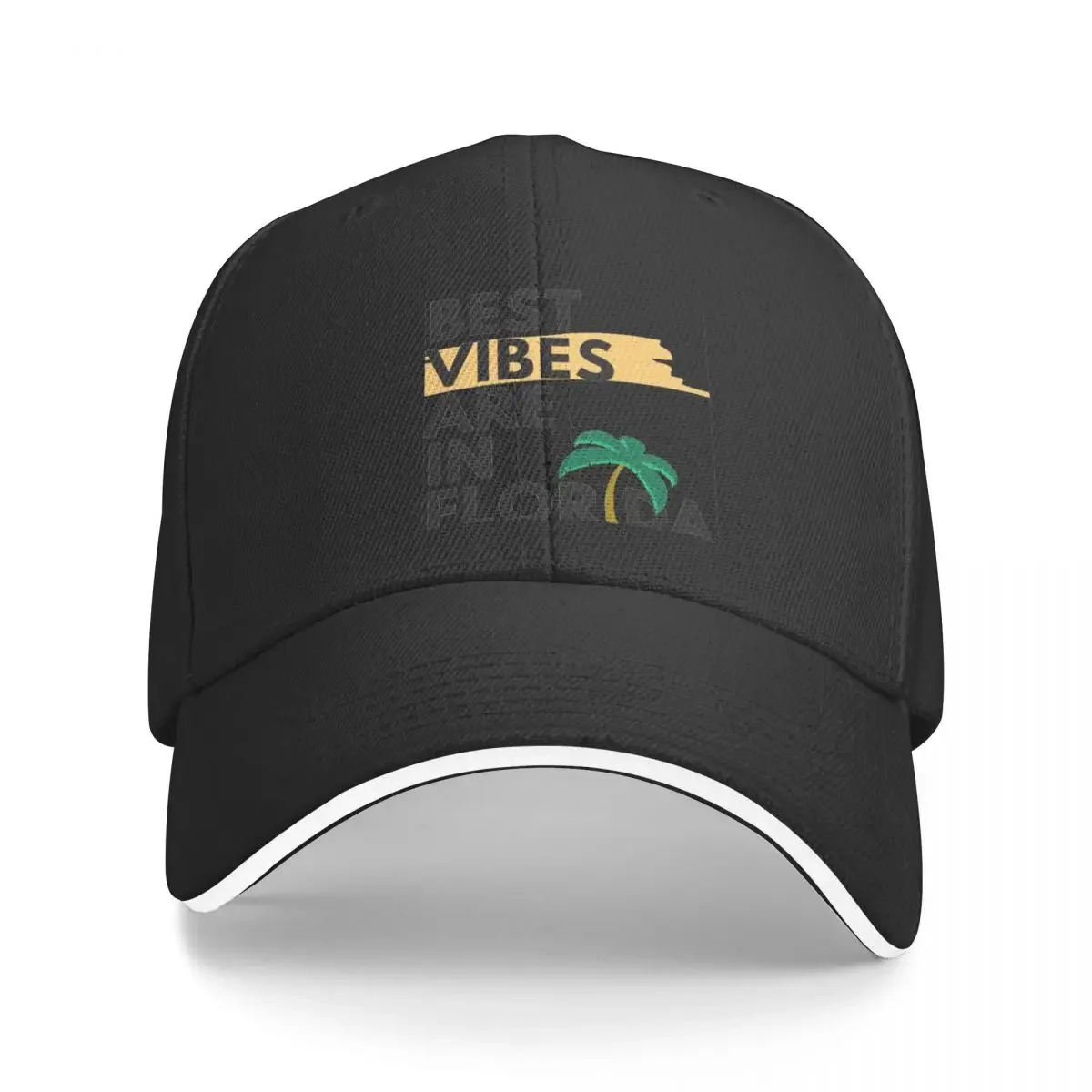 

Best Vibes Are In Florida Baseball Cap Hood Designer Hat For Man Women's