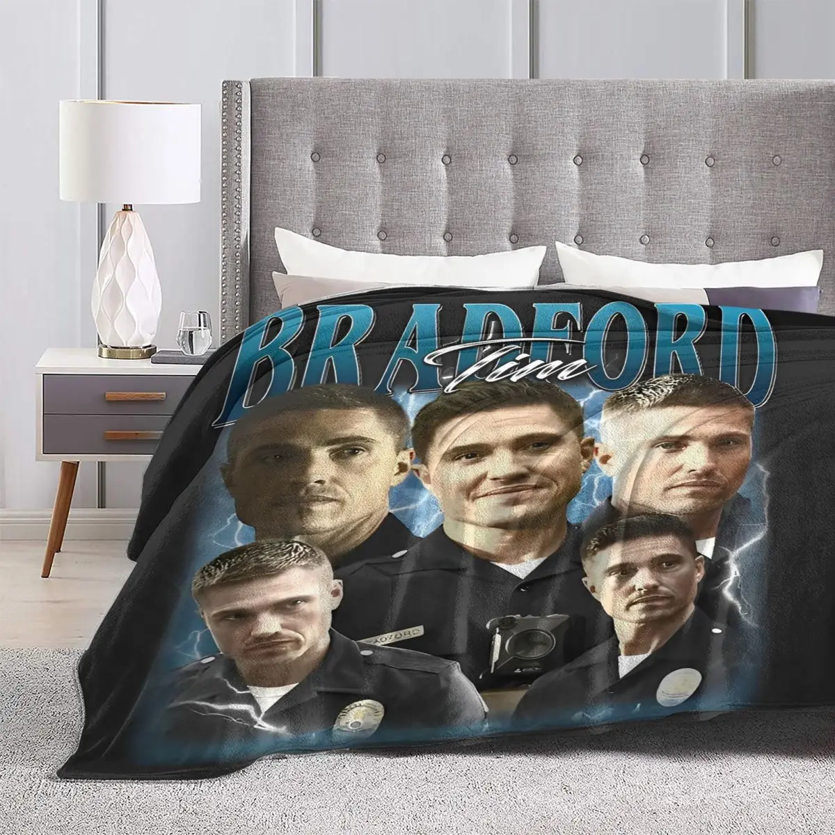 Super Warm Blanket Airplane Travel Tim Bradford Throw Blanket TV Series Flannel Bedspread For Outdoor Comfortable Sofa Bed Cover 5