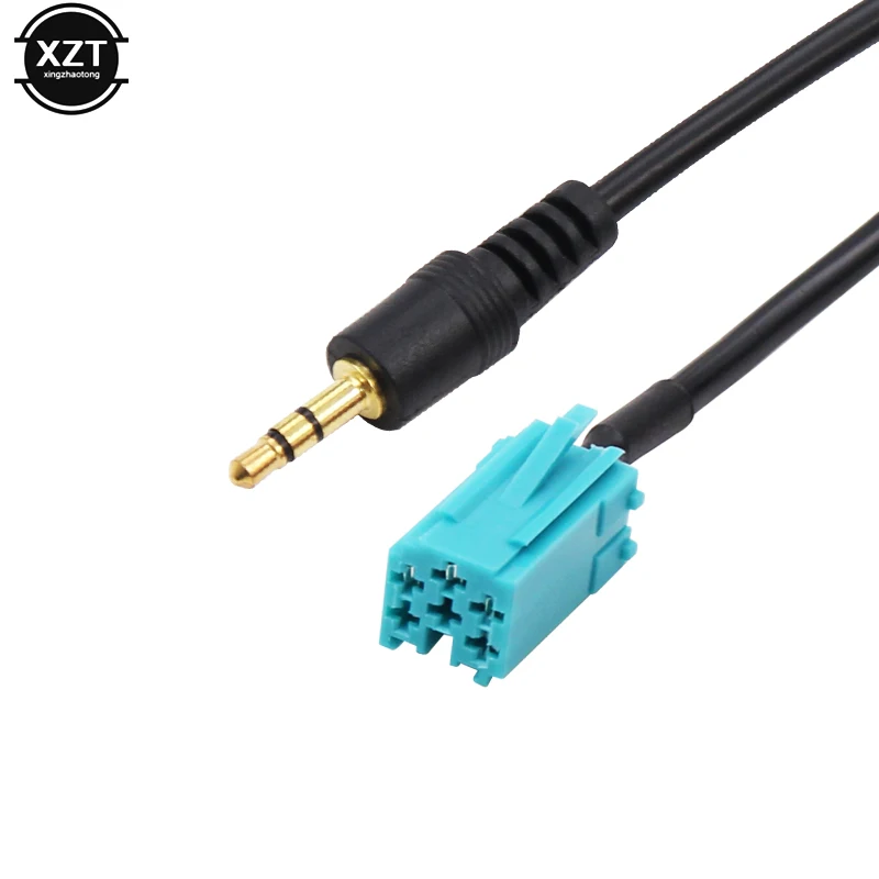 6Pin Car 3.5MM AUX Audio Cable For Volkswagen Renault Clio Megane 2005 2006 2007 2008 2009 2010 2011 For CD player MP3 Cable audio cable audio speaker cable