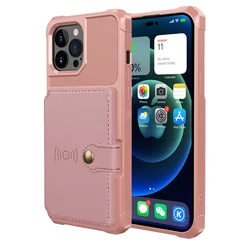 Funda de teléfono de cuero magnético deluxe con soporte y ranura para tarjetas - Diseño anticaídas