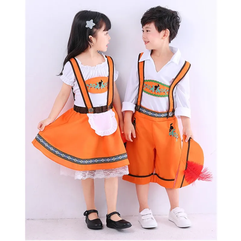 Halloween Beer Festival Children's Cute Funny Beer Baby Fantasia Role Playing Costume Party Performance Overalls Dress