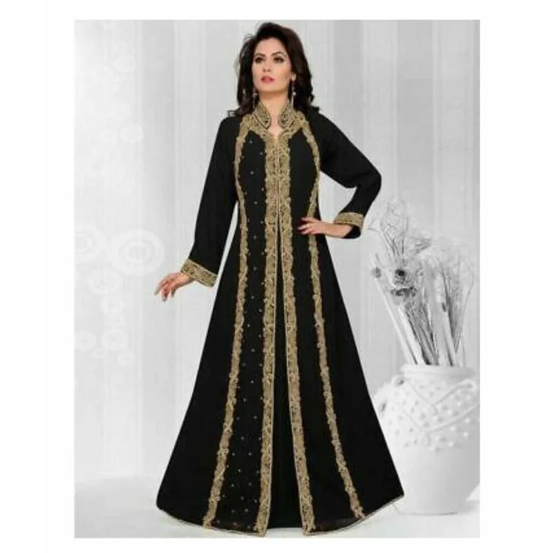 

Dubai Moroccan Kaftan Farasha Maxi Abaya Party Wear Modern Arabic Dresses Kurta for Women