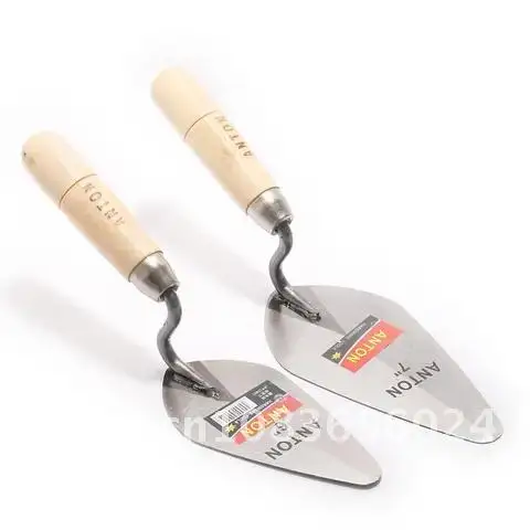 

6/7 Inch Brick Trowel Garden Floor Road Concrete Stepping Driveway DIY Pavement 50# Carbon Steel Brick Trowel Construction Tools