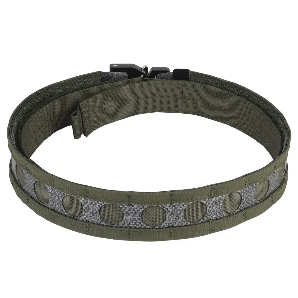 Ferro Style Airsoft Bison Tactical Belt Two Layer Quick Detach Metal Buckle Lightweight Molle Waist Belt Airsoft Paintball Gear