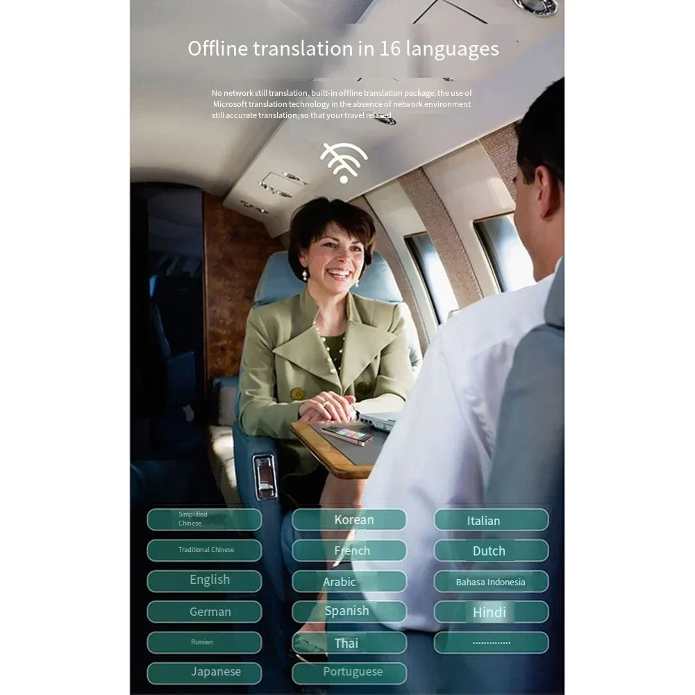 Offline Language Translator M9 Instant Voice Translator Meetings ABS Material Accurate Translation Compact Size