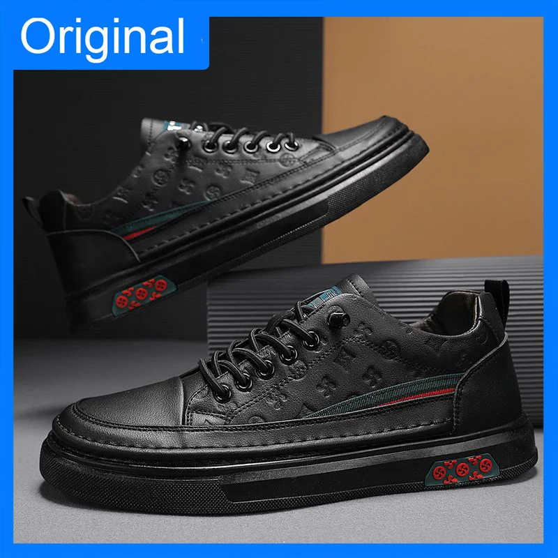 Men Casual Shoes 2026 Autumn New Durable Comfortable Street Walking Shoes Soft Soles Anti Slip Versatile Board Shoes for Mens - 2