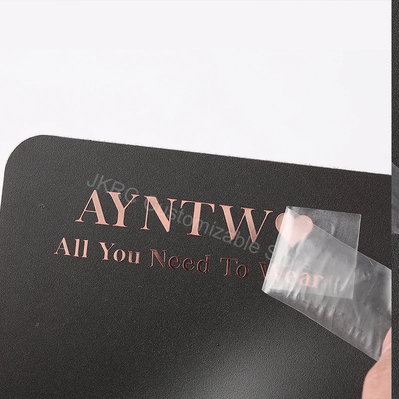 Transfer Sticker 3D rose gold transfer sticker silver metal crystal label self-adhesive brand personalized DTF print UV foil relief