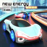 New 2990 Cool Lighting Sound Effect New Energy Concept Car Professional Adult Teenagers Rc Gesture-Induced Spray Toy Car Gifts 1