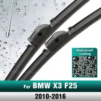 Silicone & rubber  Front Wiper Blades Set For BMW X3 F25 2010 - 2016 Windshield Windscreen Window Brush 26"+20" 1