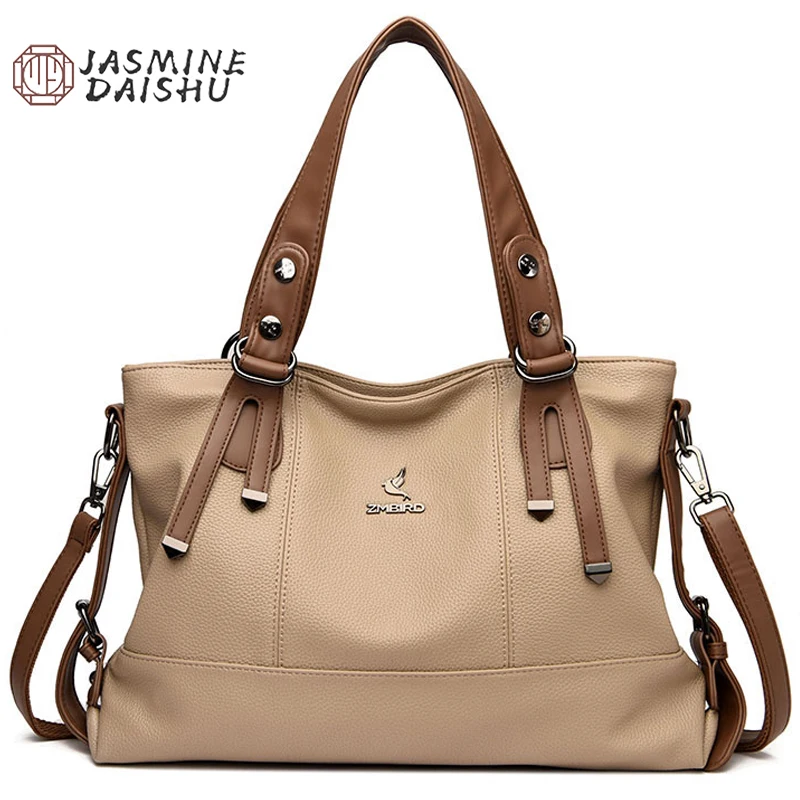 Designer Retro Leather Crossbody Bag Large Capacity Shoulder Bag_voghion.com