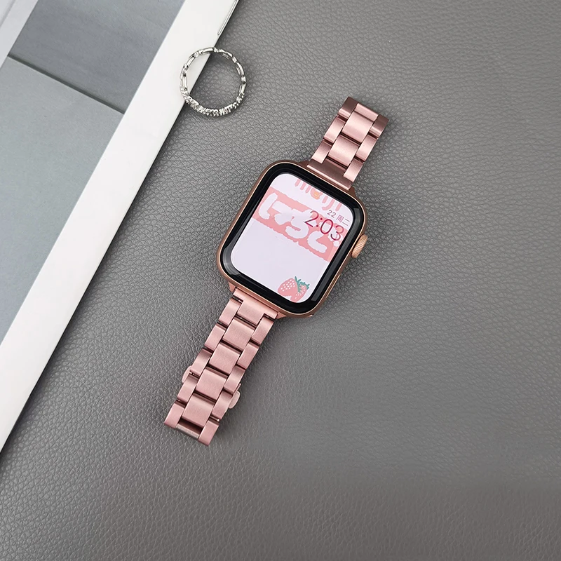 ตัวเลือกสินค้า สร้อยข้อมือสแตนเลสสตีล สำหรับ Apple Watch ทุกขนาด