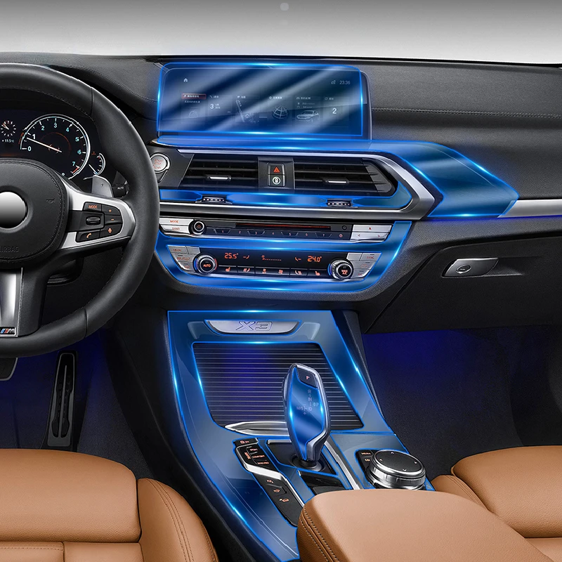 

Прозрачная внутренняя центральная консоль для BMW G01 G02 F25 F26 X3X4 2011-2021