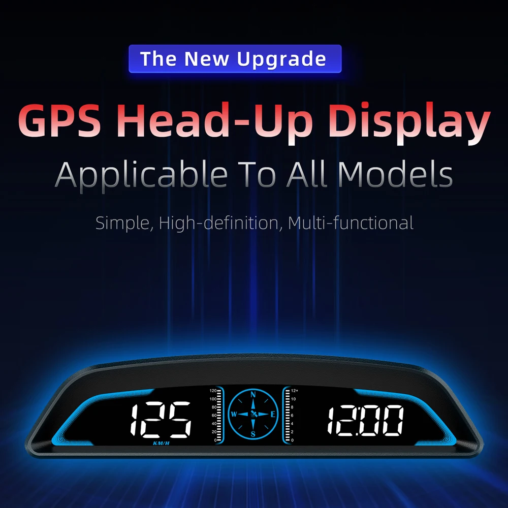 Podofo GPS HUD ڵ ӵ, LCD   ÷, ڵ Ʈ  ˶,    ׼, 5.5 ġ