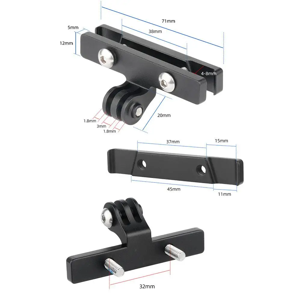 Description Picture 3 of itemBicycle Seat Post Rear Light Bracket Bike Seat Rail Mount Bracket Saddle For Magicshine RN120 LEDMagene L508 Lamp Stand