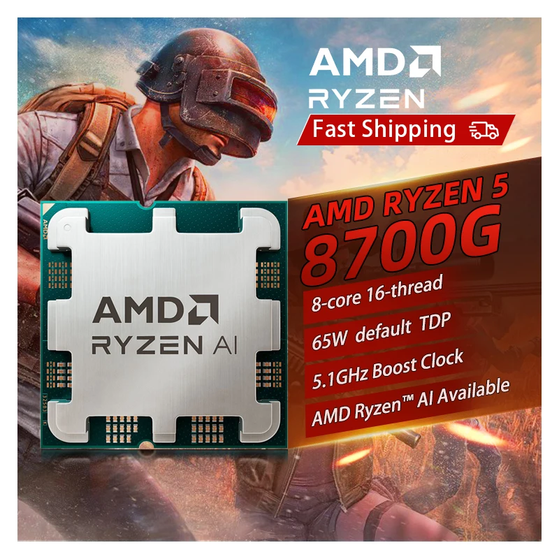 AMD RYZEN 7 8700G 100% Brand New CPU Gaming Processor 8-Core