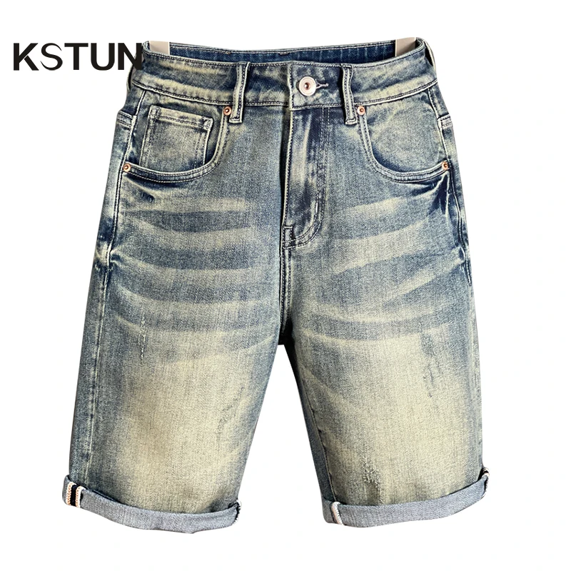 

Men's Shorts Free Shipipng 2023 Summer Denim Shorts For Men Streetwear Straight Fit Light Blue Oversize Shorts Cowboys Kpop