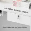 Reception Counter Desk Front Counter Desk with Lockable Drawer Retail Counter  Clothing Store Beauty Salon 23.62D 47.24W 39.3H 5