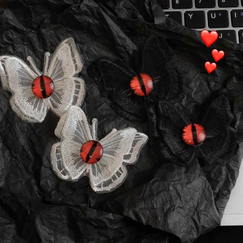Gotische Dämonenauge Schmetterling Haarspangen Spitze_voghion.com