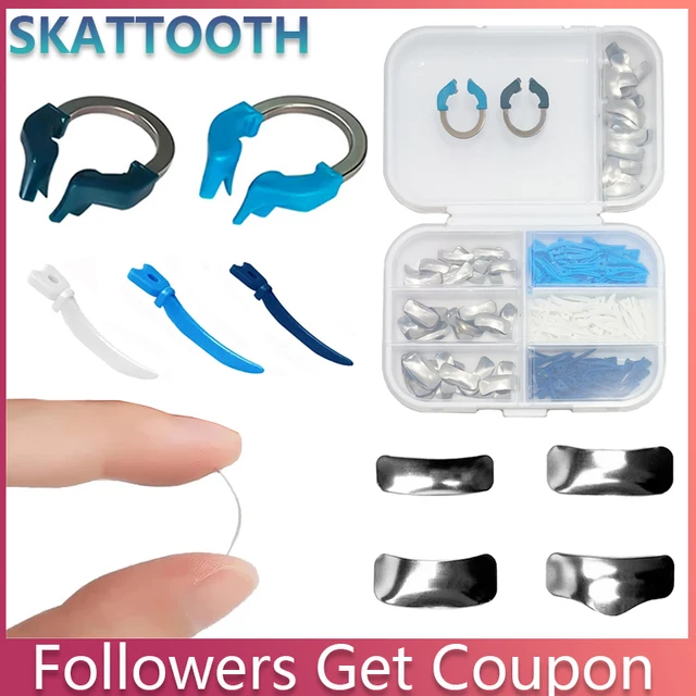 Dental Metal Matrices NiTi Clamp Ring Dental Tulwar Wedges Sectional Contoured Matrix System Tooth Restoration Materials Set