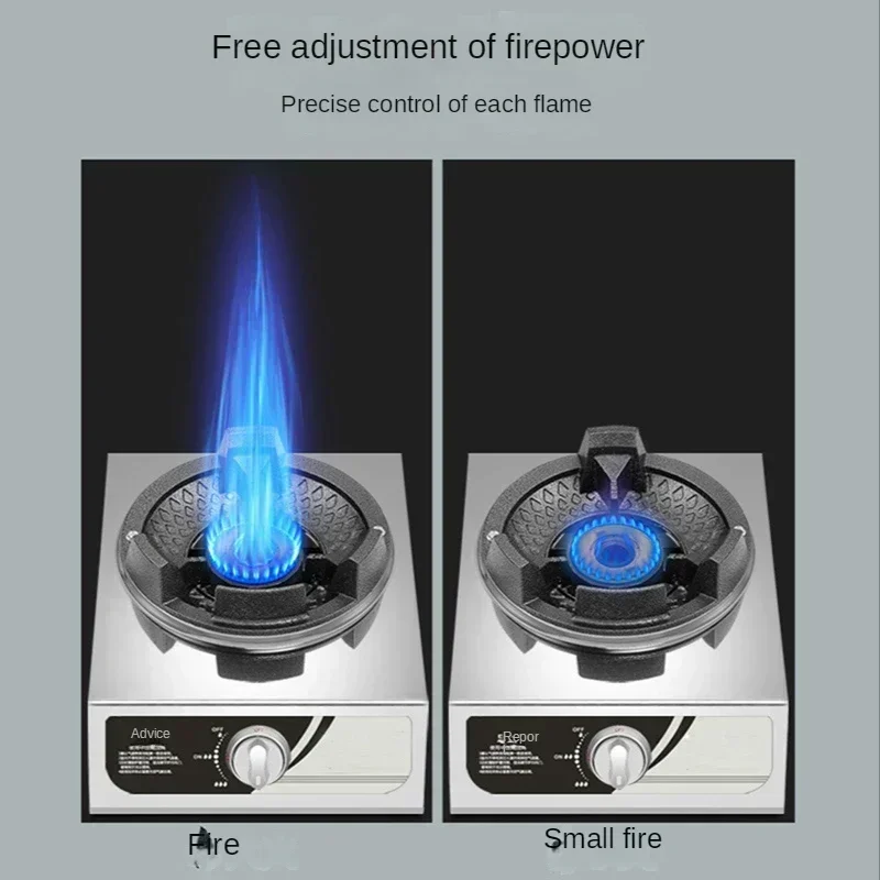 Gas Stove Domestic bench top double stove gas single  medium high pressure fire  liquefied gas stove 5