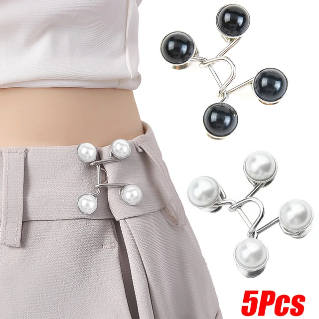 Pearl Jeans Button Pins Pant Snap Fastener Adjustable Tightener Waist DIY  Clothing Jeans Sewing-free Buttons Waist - AliExpress