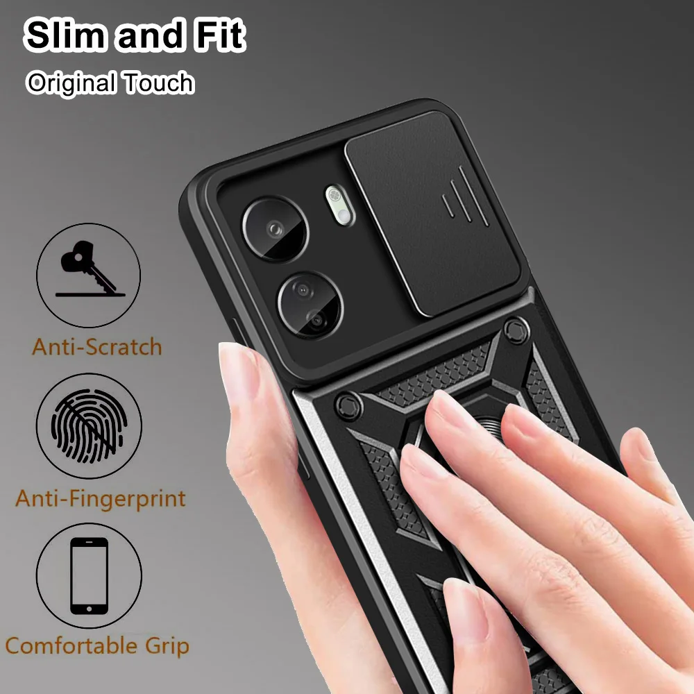Enhanced Camera Protective Hybrid Ring Cover with Armor Design