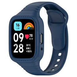 Waterproof Silicone Watch Band with Protective Case for Redmi 3 Active (MidU)