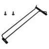 under Cabinet Wine Glass Holder Iron Stemware Shelf Sturdy Single Rail Glassware Drying Hanger for Kitchen Home Storage Cabinet 2